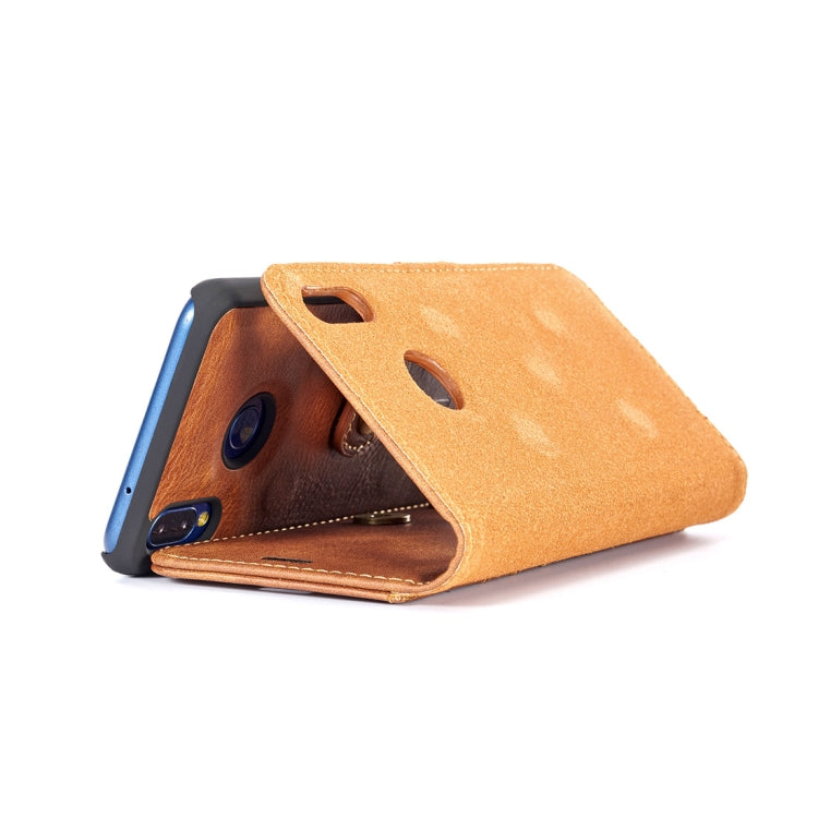 Crazy Horse Texture Flip Detachable Magnetic Leather Case for Huawei P20 Lite, with Holder & Card Slots & Wallet