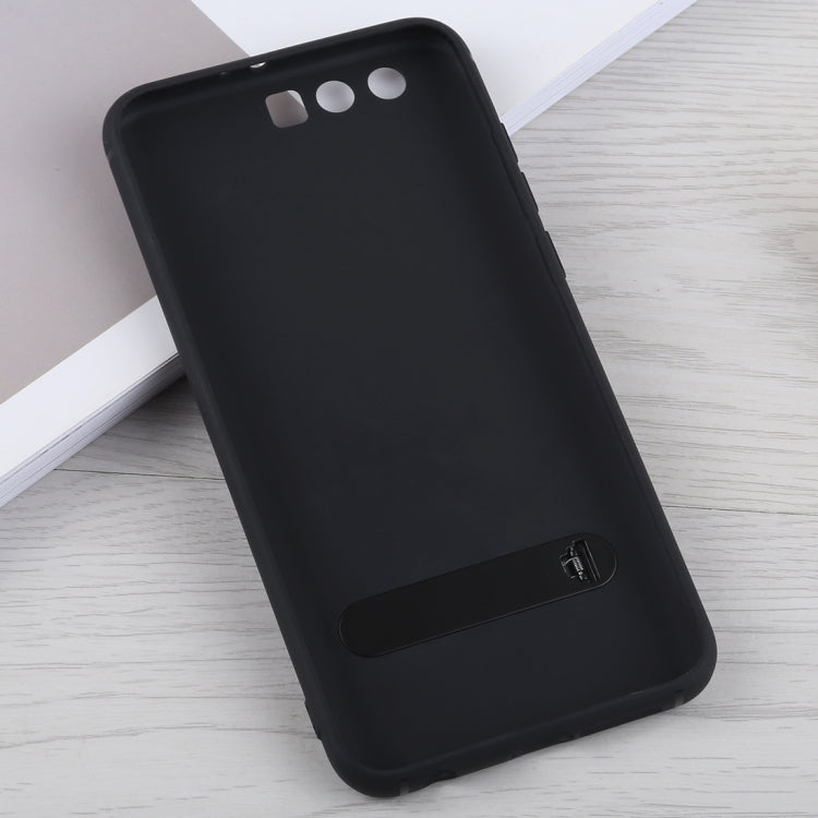 TOTUDESIGN Slim Series Carbon Fiber Texture TPU Case for Huawei Honor 9, with Holder