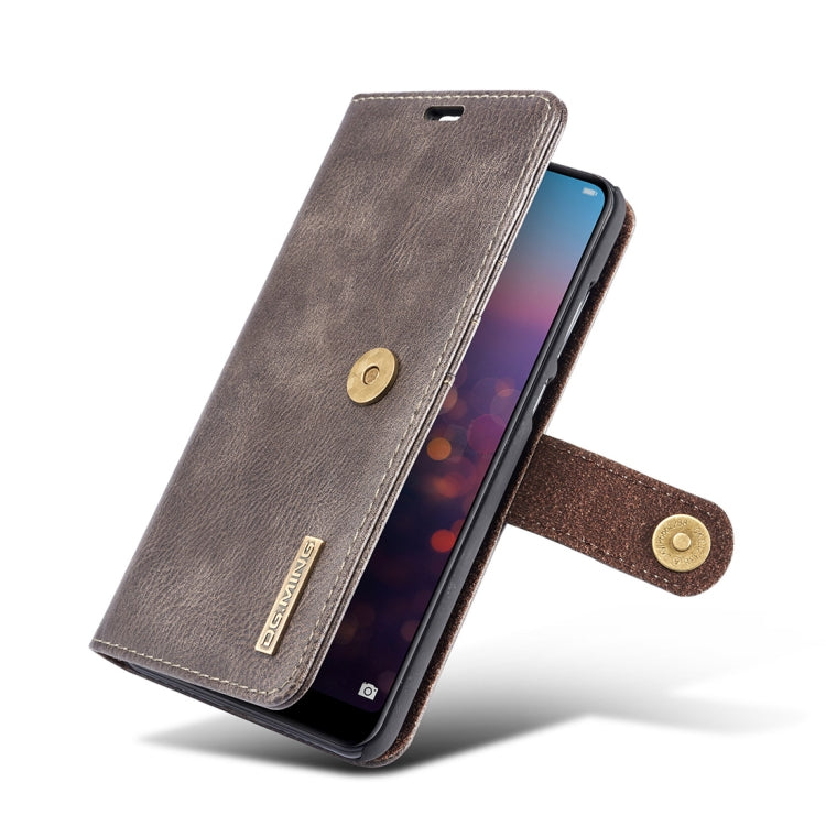 Crazy Horse Texture Flip Detachable Magnetic Leather Case for Huawei P20 Pro, with Holder & Card Slots & Wallet