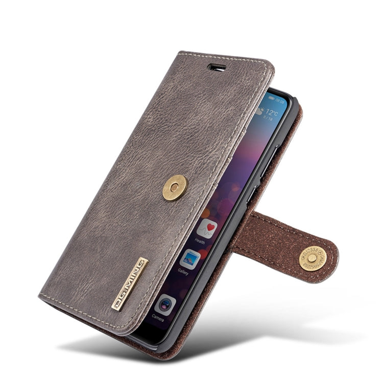 Crazy Horse Texture Flip Detachable Magnetic Leather Case for Huawei P20, with Holder & Card Slots & Wallet