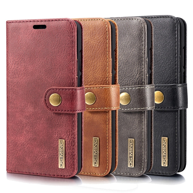 Crazy Horse Texture Flip Detachable Magnetic Leather Case for Huawei P20, with Holder & Card Slots & Wallet
