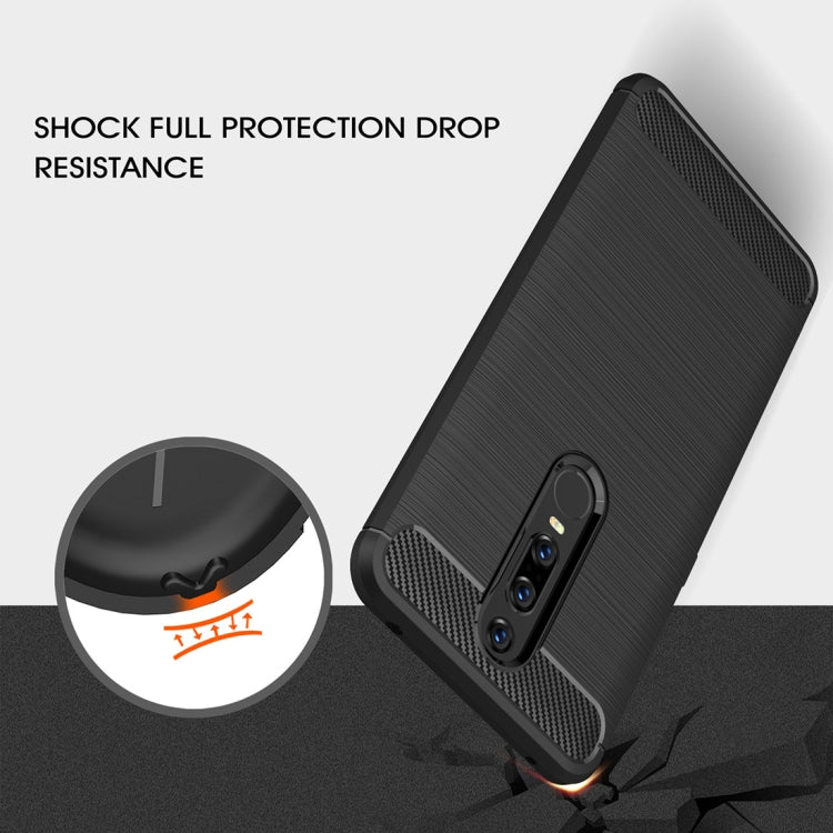 Brushed Texture Carbon Fiber Shockproof TPU Case for Huawei Mate RS Porsche Design