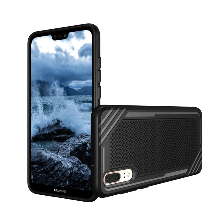 Lattice Texture TPU Shockproof Case for Huawei P20