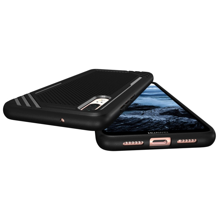 Lattice Texture TPU Shockproof Case for Huawei P20