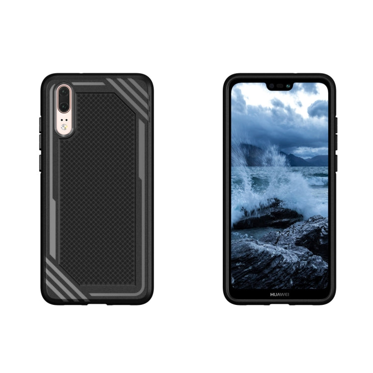 Lattice Texture TPU Shockproof Case for Huawei P20