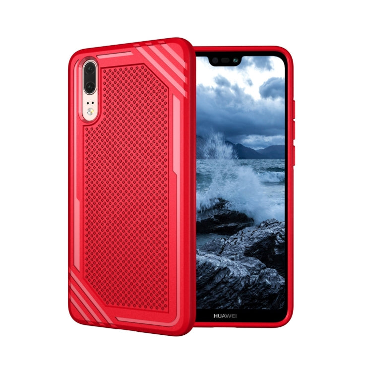 Lattice Texture TPU Shockproof Case for Huawei P20
