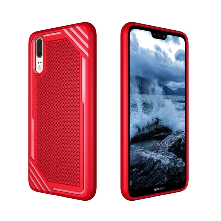 Lattice Texture TPU Shockproof Case for Huawei P20