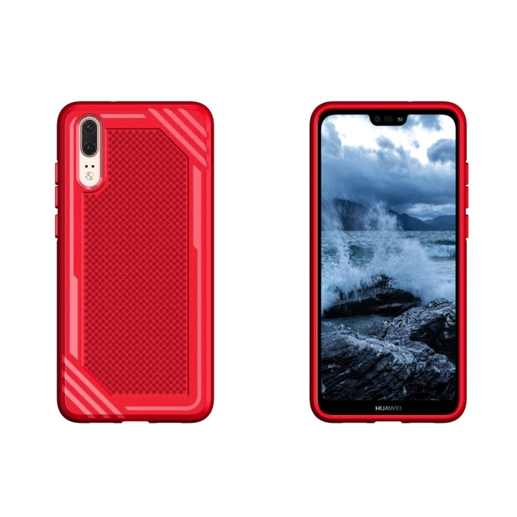 Lattice Texture TPU Shockproof Case for Huawei P20