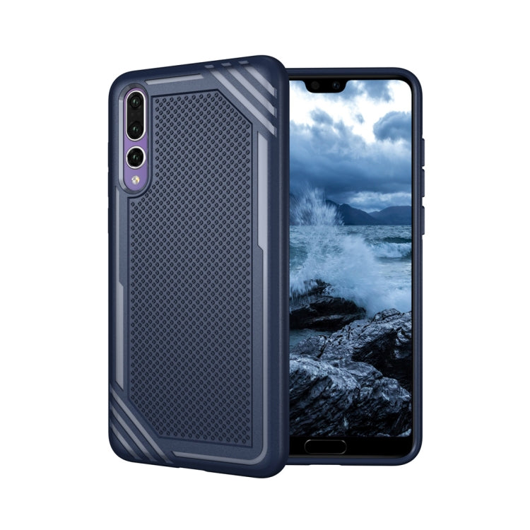 Lattice Texture TPU Shockproof Case for Huawei P20 Pro