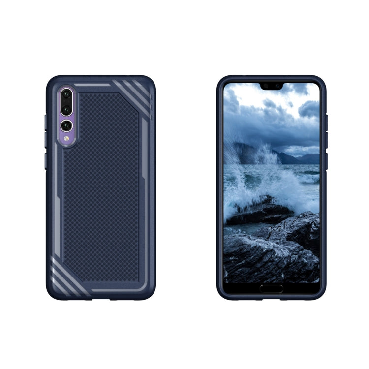 Lattice Texture TPU Shockproof Case for Huawei P20 Pro