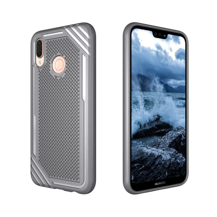 Lattice Texture TPU Shockproof Case for Huawei P20 Lite