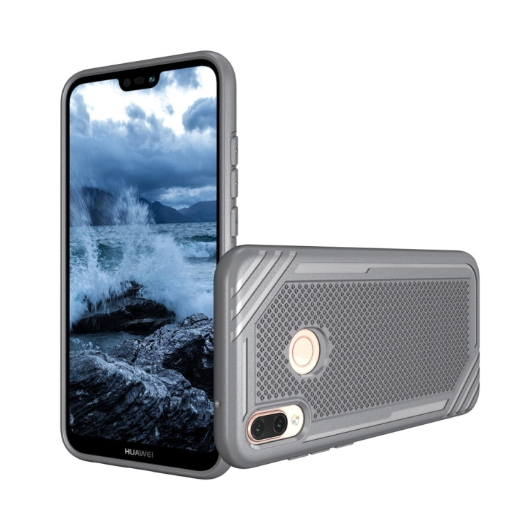Lattice Texture TPU Shockproof Case for Huawei P20 Lite