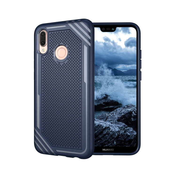 Lattice Texture TPU Shockproof Case for Huawei P20 Lite