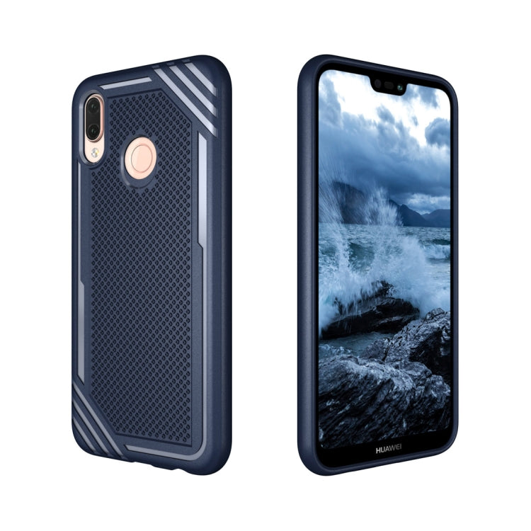 Lattice Texture TPU Shockproof Case for Huawei P20 Lite