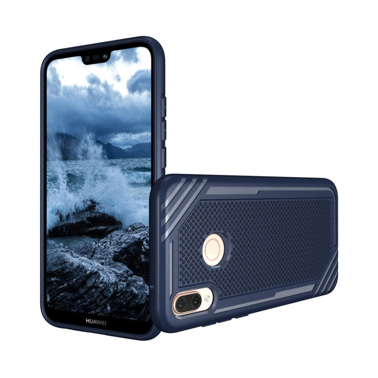 Lattice Texture TPU Shockproof Case for Huawei P20 Lite