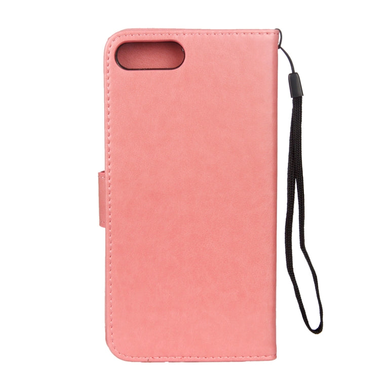 Lotus Butterfly Pattern Horizontal Flip Leather Case for Huawei Honor 10, with Holder & Card Slots & Wallet & Lanyard