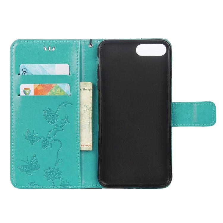 Lotus Butterfly Pattern Horizontal Flip Leather Case for Huawei Honor 10, with Holder & Card Slots & Wallet & Lanyard
