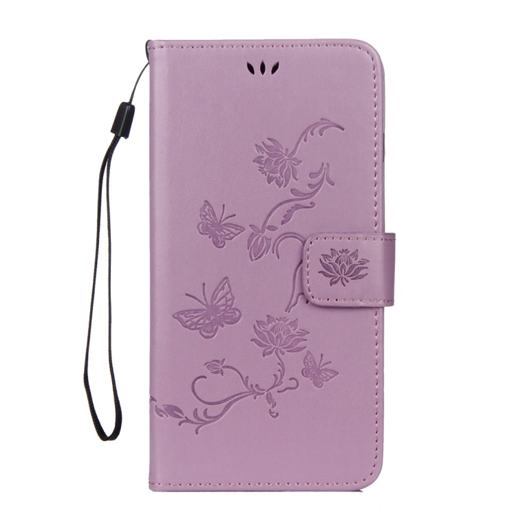 Lotus Butterfly Pattern Horizontal Flip Leather Case for Huawei Honor 10, with Holder & Card Slots & Wallet & Lanyard