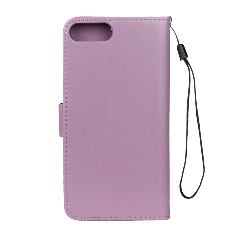 Lotus Butterfly Pattern Horizontal Flip Leather Case for Huawei Honor 10, with Holder & Card Slots & Wallet & Lanyard