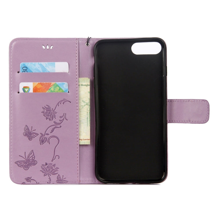 Lotus Butterfly Pattern Horizontal Flip Leather Case for Huawei Honor 10, with Holder & Card Slots & Wallet & Lanyard