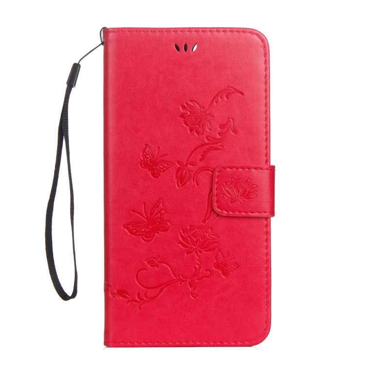 Lotus Butterfly Pattern Horizontal Flip Leather Case for Huawei Honor 10, with Holder & Card Slots & Wallet & Lanyard