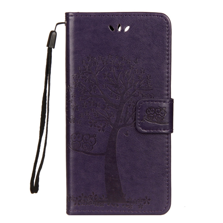 Owl Tree Pattern Horizontal Flip Leather Case for Huawei Honor 10, with Holder & Card Slots & Wallet & Lanyard
