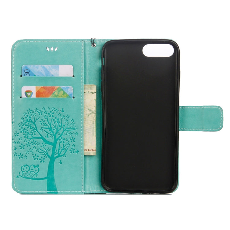 Owl Tree Pattern Horizontal Flip Leather Case for Huawei Honor 10, with Holder & Card Slots & Wallet & Lanyard