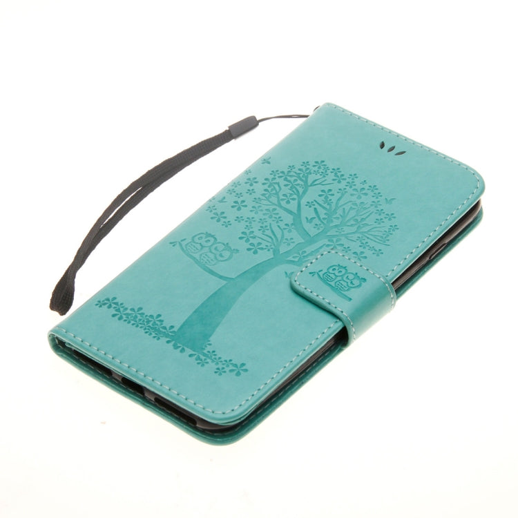 Owl Tree Pattern Horizontal Flip Leather Case for Huawei Honor 10, with Holder & Card Slots & Wallet & Lanyard