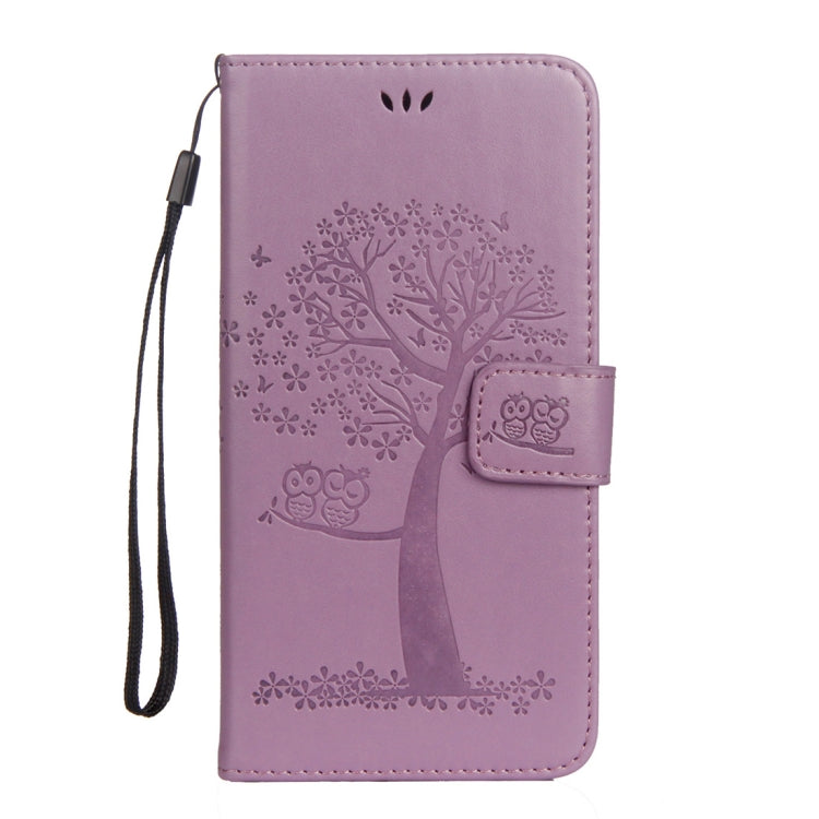 Owl Tree Pattern Horizontal Flip Leather Case for Huawei Honor 10, with Holder & Card Slots & Wallet & Lanyard