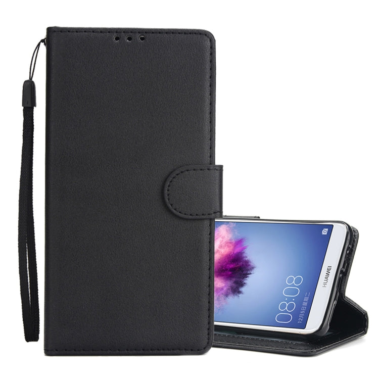 Knead Skin Texture Horizontal Flip Leather Case for Huawei P smart (Enjoy 7S), with Photo Frame & Holder & Card Slots & Wallet & Lanyard