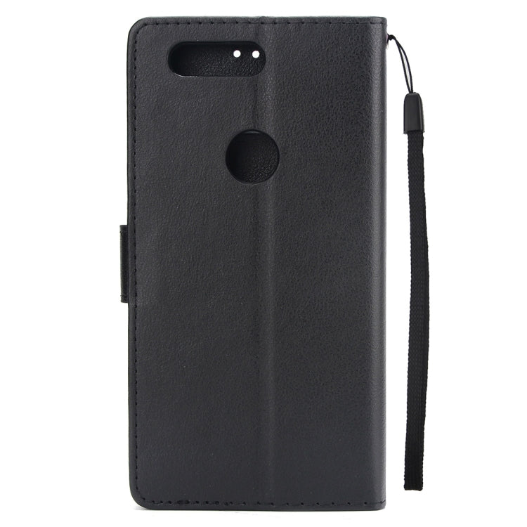 Knead Skin Texture Horizontal Flip Leather Case for Huawei P smart (Enjoy 7S), with Photo Frame & Holder & Card Slots & Wallet & Lanyard