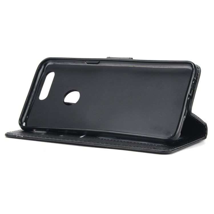 Knead Skin Texture Horizontal Flip Leather Case for Huawei P smart (Enjoy 7S), with Photo Frame & Holder & Card Slots & Wallet & Lanyard