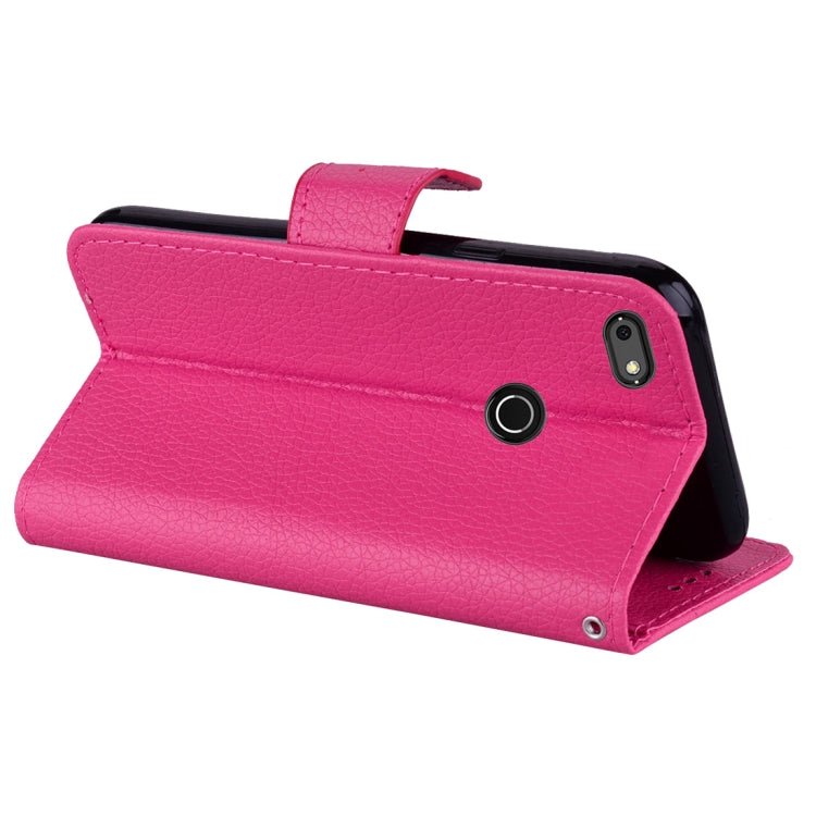 Litchi Texture Horizontal Flip Leather Case for Huawei P9 Lite mini & Enjoy 7 & Y6 Pro 2017 , with Wallet & Holder & Card Slots & Lanyard