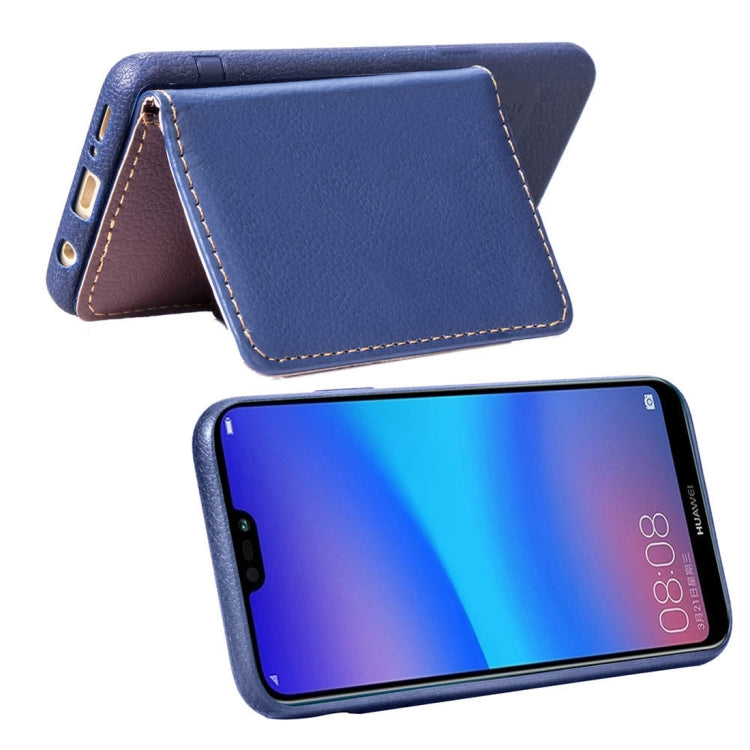Leaf Style Magnetic Leather Case for Huawei P20 Lite / Nova 3e, with Holder & Card Slots & Wallet & Photo Frame