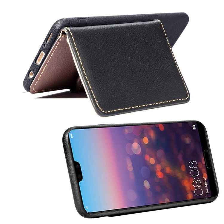 Leaf Style Magnetic Leather Case for Huawei P20 Pro, with Holder & Card Slots & Wallet & Photo Frame