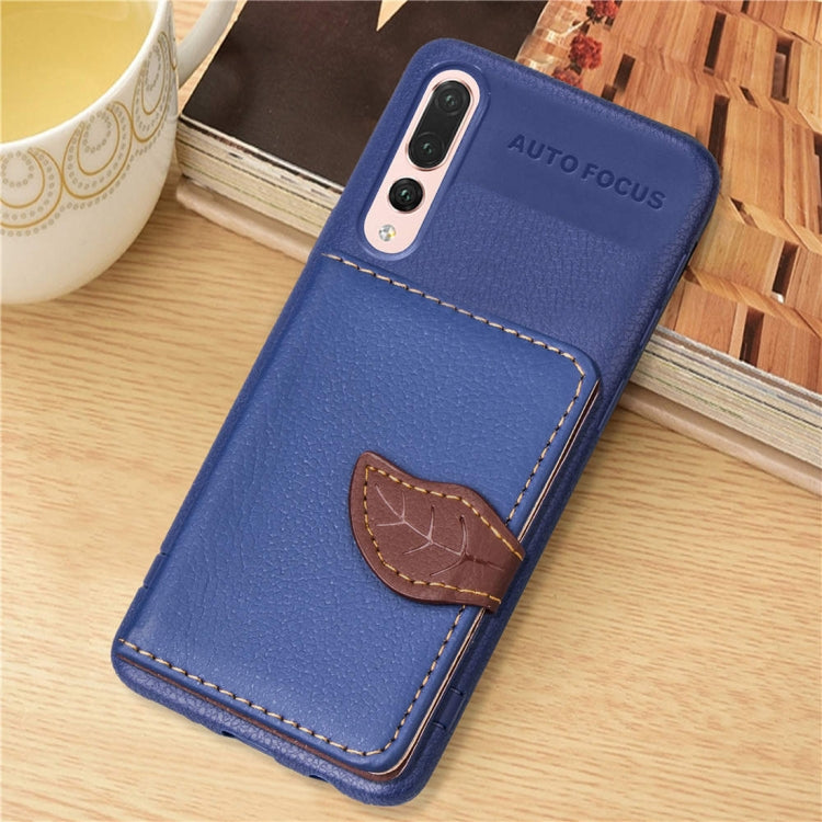 Leaf Style Magnetic Leather Case for Huawei P20 Pro, with Holder & Card Slots & Wallet & Photo Frame