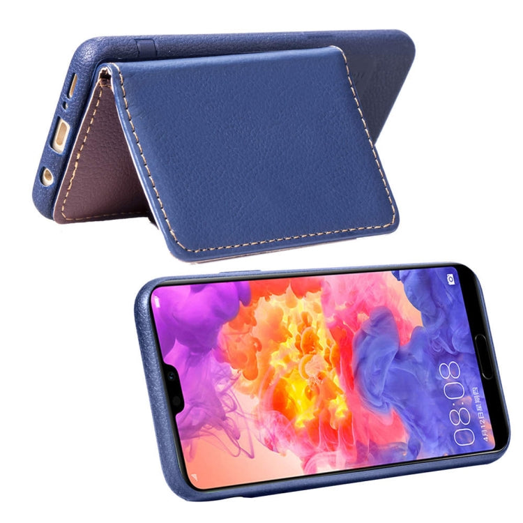 Leaf Style Magnetic Leather Case for Huawei P20 Pro, with Holder & Card Slots & Wallet & Photo Frame
