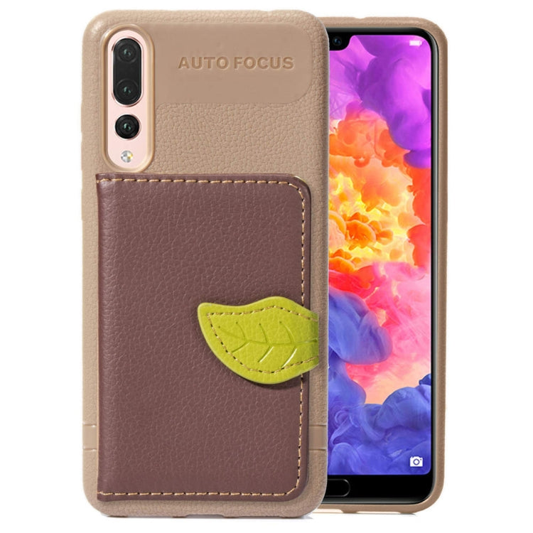 Leaf Style Magnetic Leather Case for Huawei P20 Pro, with Holder & Card Slots & Wallet & Photo Frame