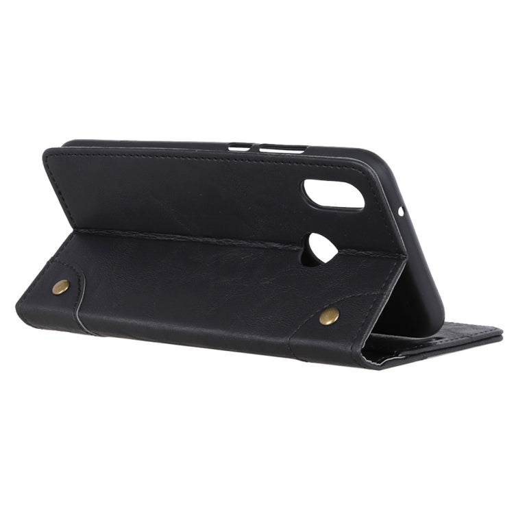 Copper Buckle Retro Crazy Horse Texture Horizontal Flip Leather Case for Huawei P20 Lite, with Holder & Card Slots & Wallet