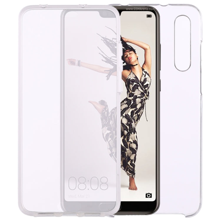 0.75mm Double-sided Ultra-thin Transparent PC + TPU Case for Huawei P20 Pro