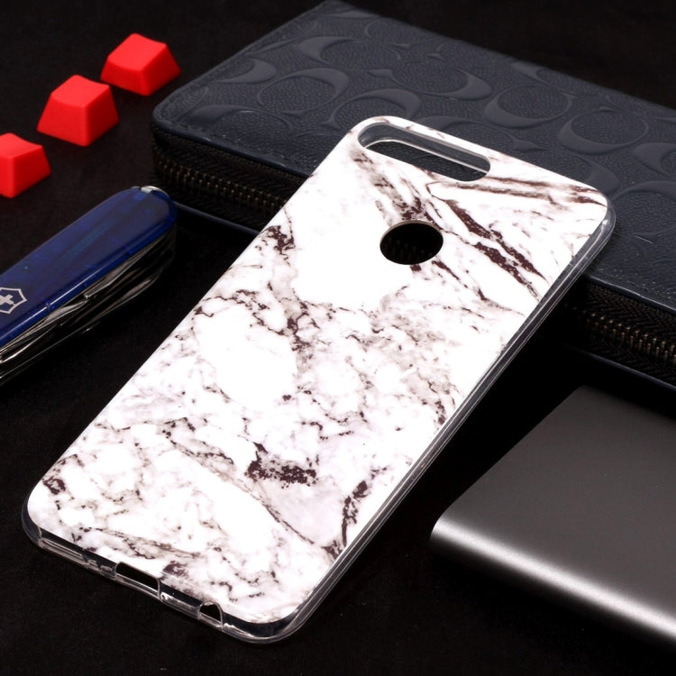 Marble Pattern Soft TPU Case For Huawei Y7 Prime (2018)