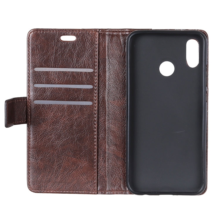 Copper Buckle Nappa Texture Horizontal Flip Leather Case with Holder & Card Slots & Wallet For Huawei P20 Lite