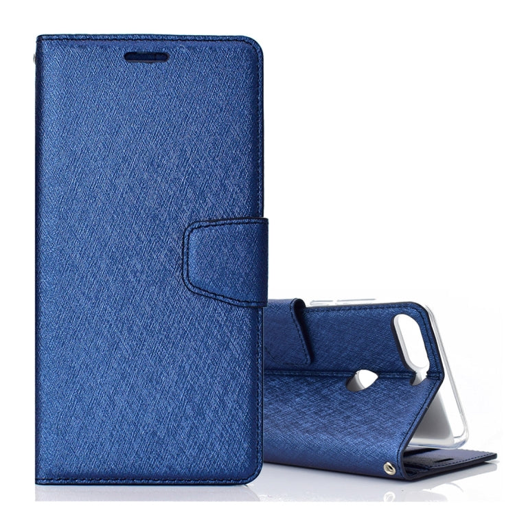 Silk Texture Horizontal Flip Leather Case for Huawei Honor 7A / Y6 Prime (2018) / Y6 Pro (2018), with Holder & Card slots & Wallet & Photo Frame
