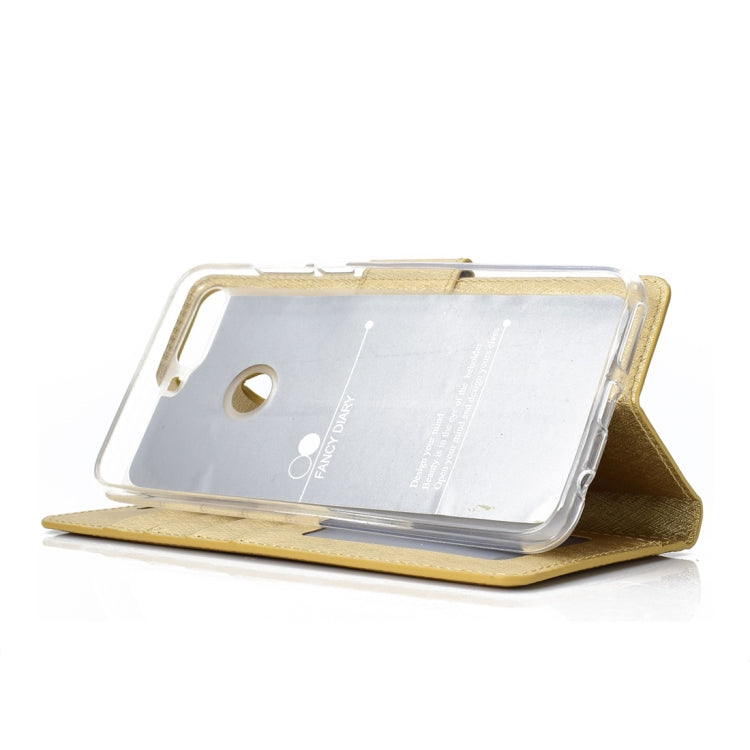 Silk Texture Horizontal Flip Leather Case for Huawei Honor 7A / Y6 Prime (2018) / Y6 Pro (2018), with Holder & Card slots & Wallet & Photo Frame