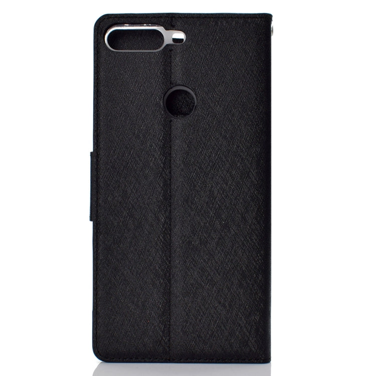 Silk Texture Horizontal Flip Leather Case for Huawei Y7 Prime (2018) / Honor 7C / Enjoy 8, with Holder & Card slots & Wallet & Photo Frame