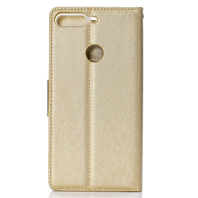 Silk Texture Horizontal Flip Leather Case for Huawei Y7 Prime (2018) / Honor 7C / Enjoy 8, with Holder & Card slots & Wallet & Photo Frame