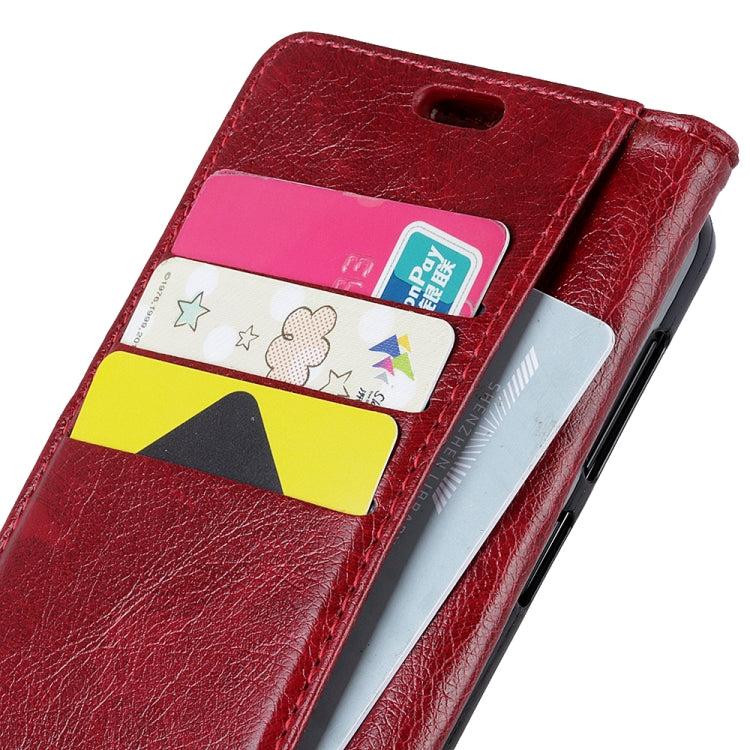 Copper Buckle Nappa Texture Horizontal Flip Leather Case with Holder & Card Slots & Wallet For Huawei P20 Pro