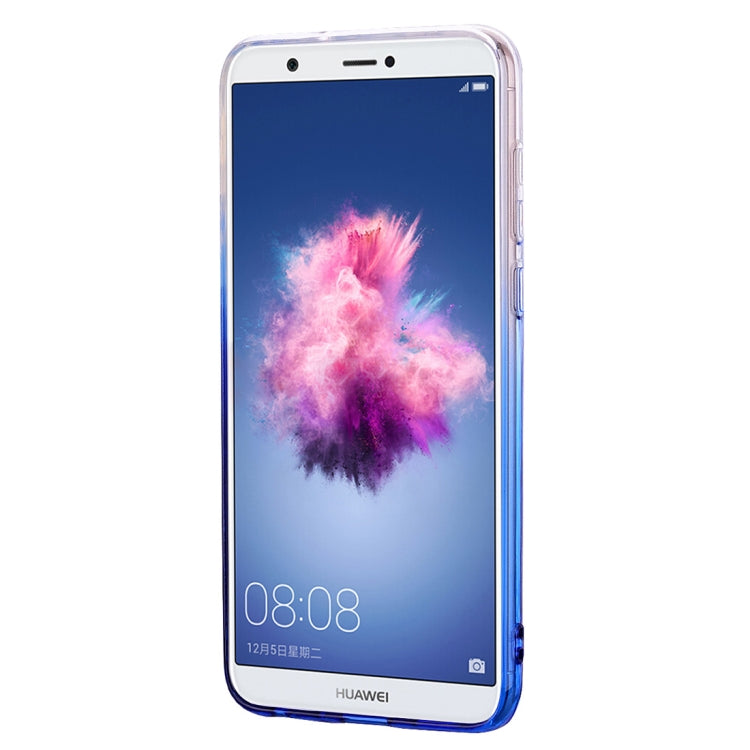 Heart Pattern Diamond Texture TPU Protector Back Cover Case for Huawei P smart (Enjoy 7S)