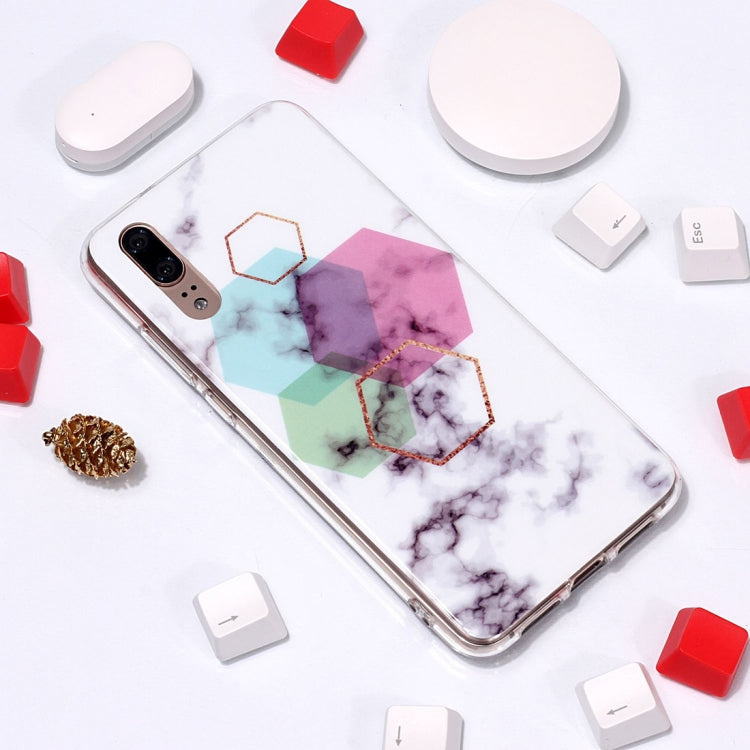 Marble Pattern TPU Soft Protective Case For Huawei P20
