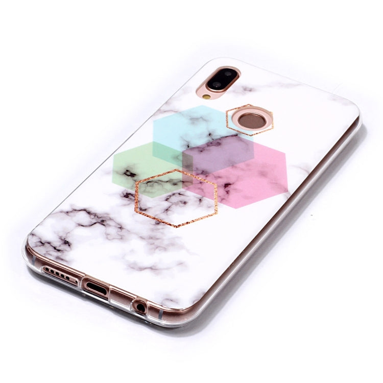 Marble Pattern TPU Soft Protective Case For Huawei P20 Lite / Nova 3e